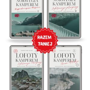 Pakiet 4 sztuk e-booków: Norwegia Kamperem, Lofoty Kamperem